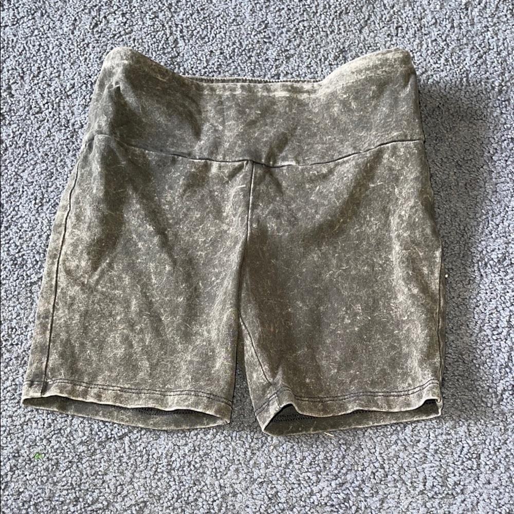 More Than Magic Gray Shorts with Wide Waistband and Soft Texture